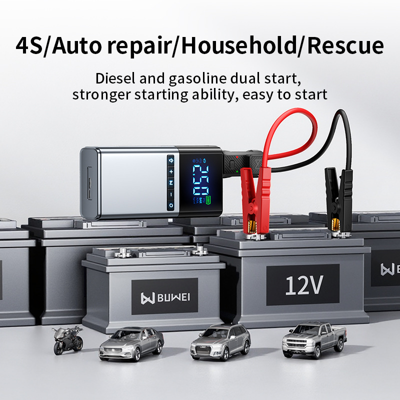 [Yl03] Large-Displacement Car Emergency Starting Power Supply and Air Pump All-In-One Power Bank, Multifunctional Portable Inflator