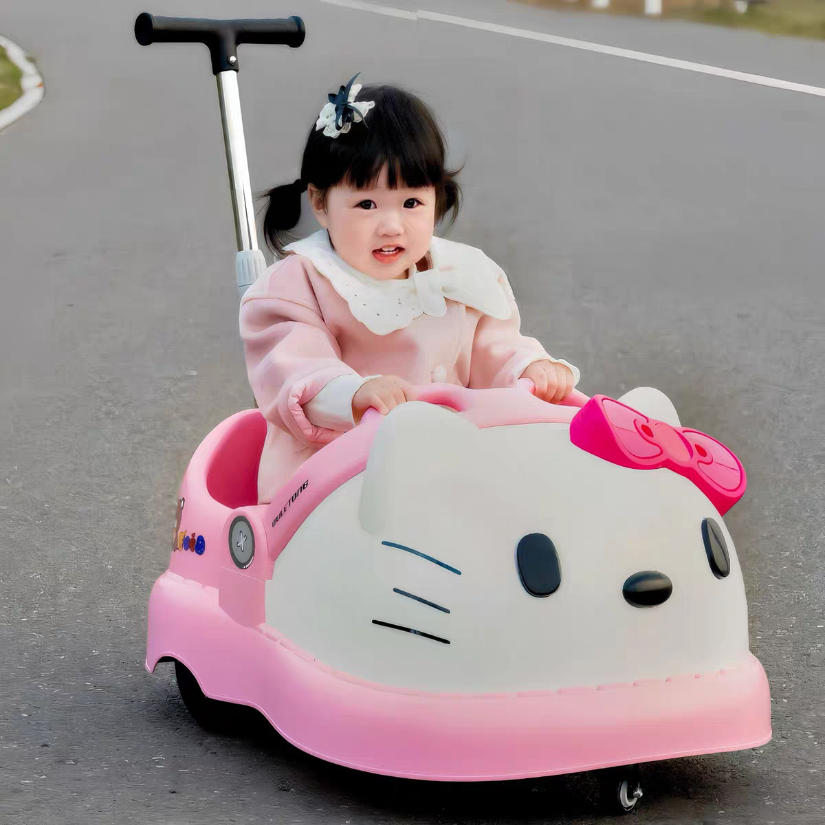 Vehículo eléctrico para niños de cuatro ruedas auto-conducción coche de juguete de carga para niños control remoto empuje coche de batería anti-rollover image 6