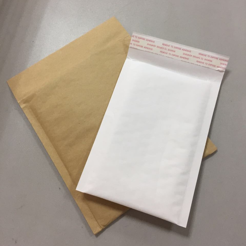 牛皮纸气泡袋 黄白色 物流信封袋 防震防盗气泡袋