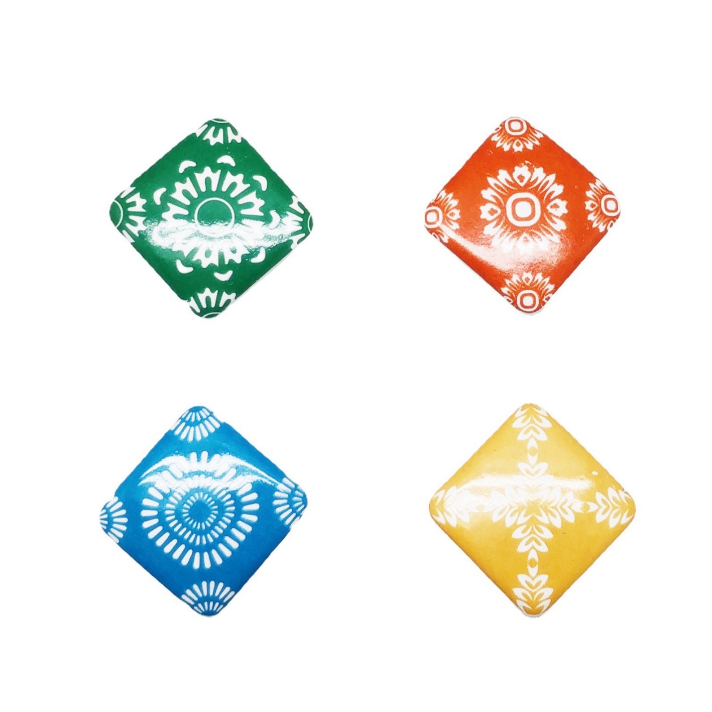 批發方形陶瓷拉手實木櫥衣櫃門把手家具抽屜拉手單孔柜子把手五金