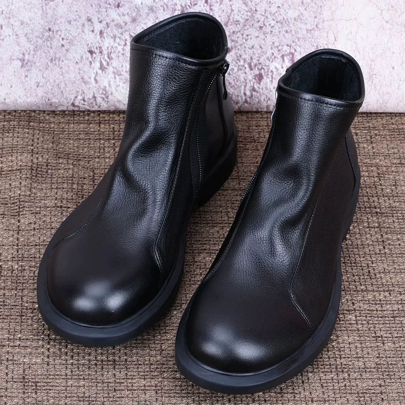 Мужские ботинки Martin, модные ботинки из натуральной кожи, осенние ботинки в британском стиле, короткие ботинки челси, мужские высокие кожаные ботинки из первого слоя воловьей кожи, мужская обувь