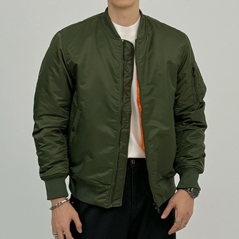 Neutral Normcore Style Pilot Baseball Jacket Quilted Outdoor Warm Couple Jacket Cotton Top Waterproof Jacket