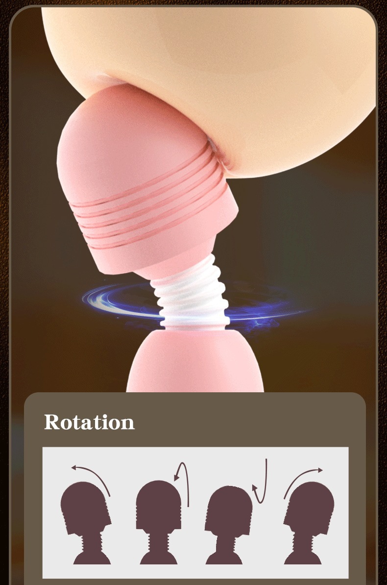 Laimiro Large-Head AV Wand Massager for Women, Strong Vibration, App-Controlled, Food-Grade Silicone — detail image 13