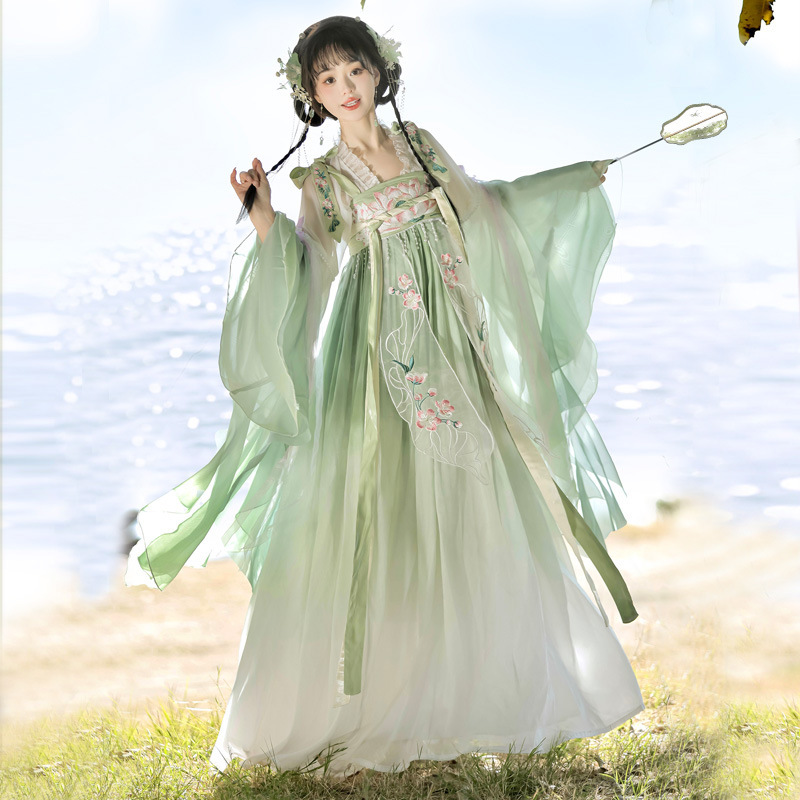 Qi Yue Ji Original Hanfu Female [Qing He] Ru Chest Skirt Daily Chinese Style New Han Element Spring and Summer