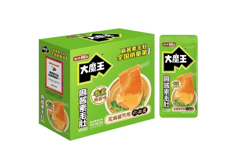 Yanjinpuzi Demon King 18 グラム胡麻ソースこんにゃくベジタリアン牛タンベジタリアンビーフタングリスナックスナックボックス卸売|undefined