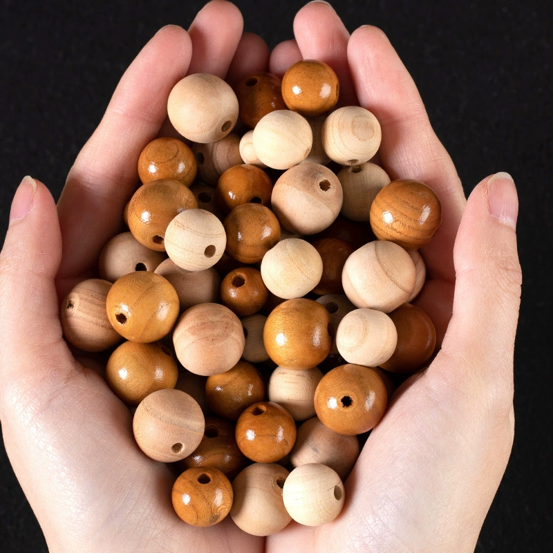 Персиковое дерево бусы разбросанные бусы diy бусы аксессуары мелкие украшения ручной работы деревянные бусы круглые бусы окрашенные персиковые бусы