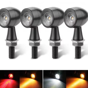 Explosive motorcycle modified two-color LED turn signal metal indicator light day direction light yellow light turn signal