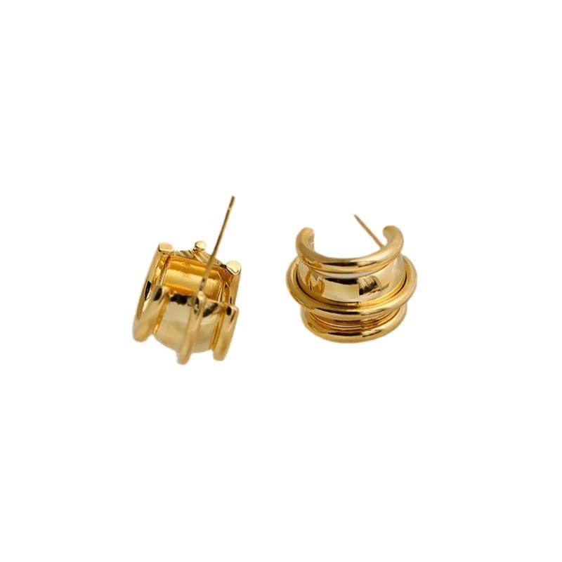 Small design silver needle, earrings, silver 925 sample, simple and elegant design