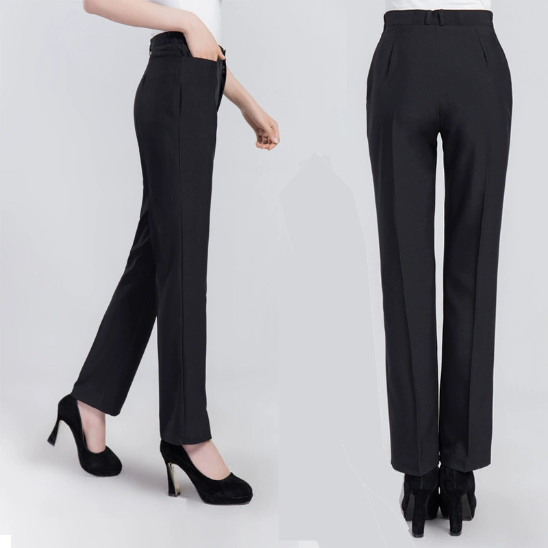 KFC Рабочие брюки Отель Официант Рабочая одежда Брюки Женские черные брюки Прямые брюки Деловая одежда Брюки