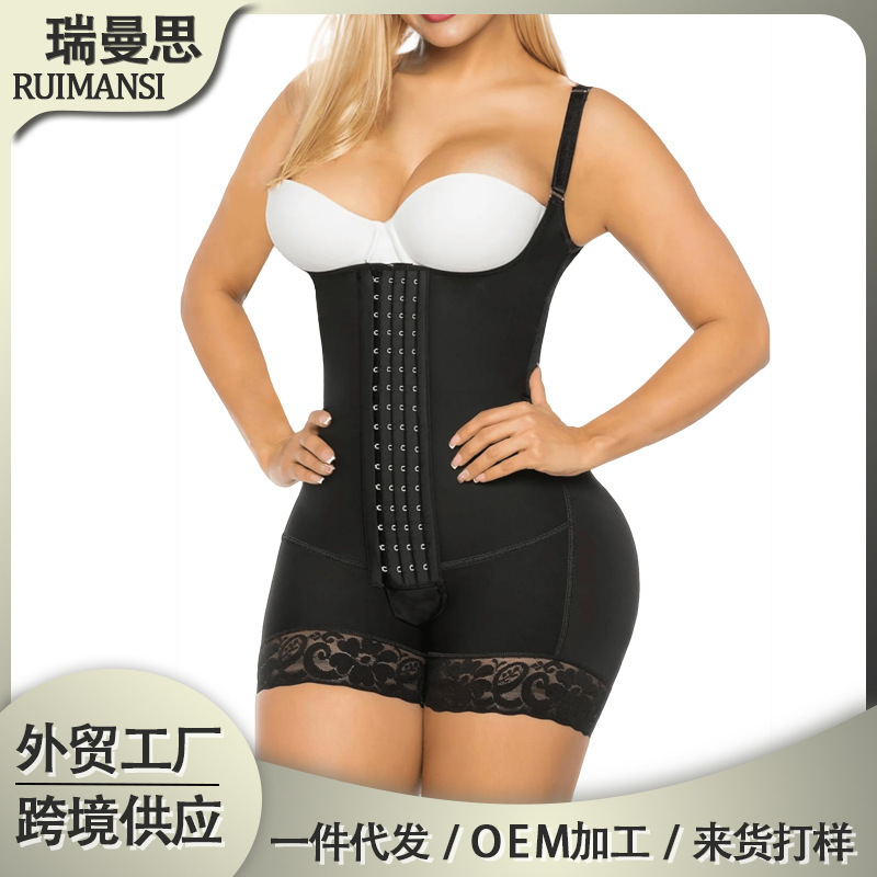 Cross-Border Suspender One-Piece Shapewear European and American Large Size Tight Bodysuit Button Adjustment Shaping Open Crotch Butt Lift Corset Cross-Border Suspender One-Piece Shapewear European and American Large Size Tight Bodysuit Button Adjustment Shaping Open Crotch Butt Lift Corset