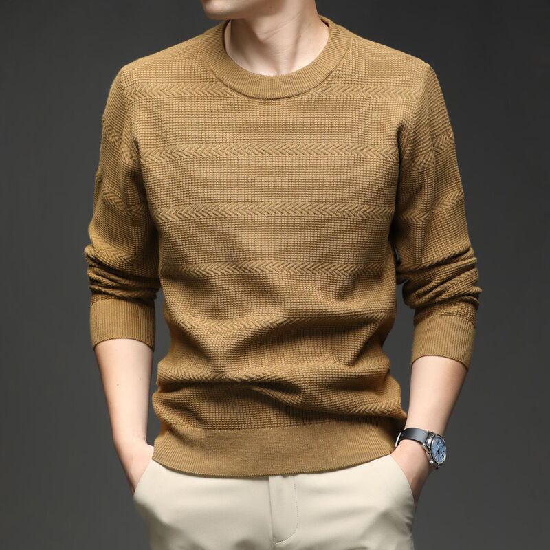 New cross-border model 2026 men's autumn and winter round neck sweater, casual men's clothing, arrow jacquard knit pullover top New cross-border model 2026 men's autumn and winter round neck sweater, casual men's clothing, arrow jacquard knit pullover top