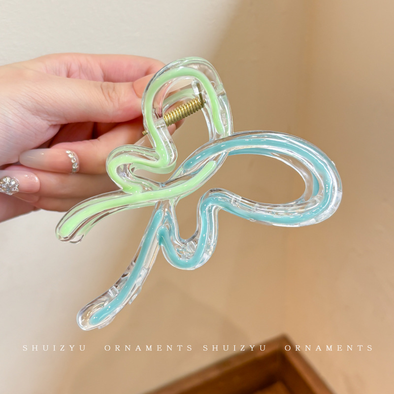 Clip de agarre, gran cantidad de cabello, horquilla esmerilada, horquilla simple, horquilla de tiburón, nuevo y exquisito tocado de alta gama, horquilla femenina