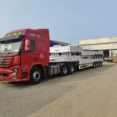 Ağır yük qoşquları Lowbed Semi-Trailer Multi-Axle Heavy-Duty