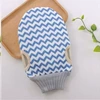 Upgraded wavy pattern bath towel set [blue]