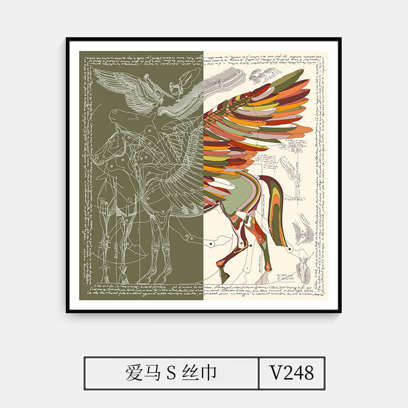 エマスカーフ吊り絵画リビングルーム寝室モダンライト高級衣料品店装飾絵画ユリシーズ壁絵を待っています|undefined