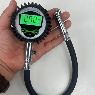 Tire Pressure Gauge, Tire Pressure Monitoring Air Pressure Meter, Deflation Hose, Tire Pressure Gauge (Other Automotive Safety Supplies) - green-small-screen
