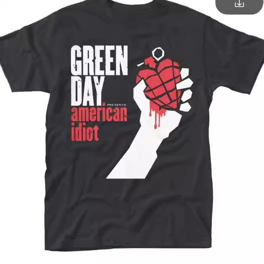 GREENDAY Album Cover "T-Shirt Men's T-Shirt Novelty Fun Street Dress Summer Comfortable T-Shirt GREENDAY Album Cover "T-Shirt Men's T-Shirt Novelty Fun Street Dress Summer Comfortable T-Shirt