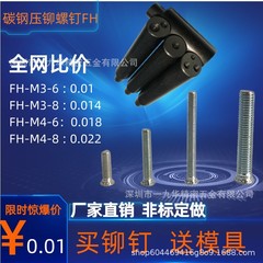 丸頭ねじリベットねじ鉄亜鉛メッキリベットねじFH-M3/5-40ねじメーカー卸売りプレートねじ
