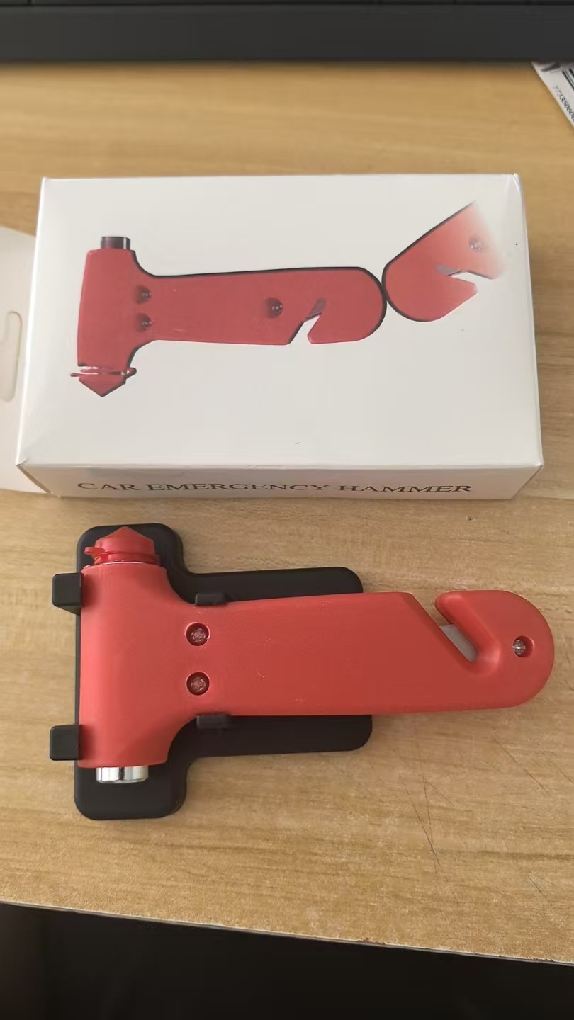 Yuánchǎng Car Safety Hammer Emergency Escape Tool 2-in-1 (Qəza çəkici) - 2-in-1-solid-with-base-color-box
