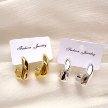 2025新款韩国东大门耳C型耳钉女高级感个性气质小巧精致CCB耳饰