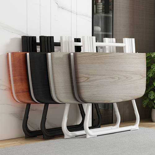 Folding table dining table household dining table, foldable simple small square table, no assembly required, portable table and chair set