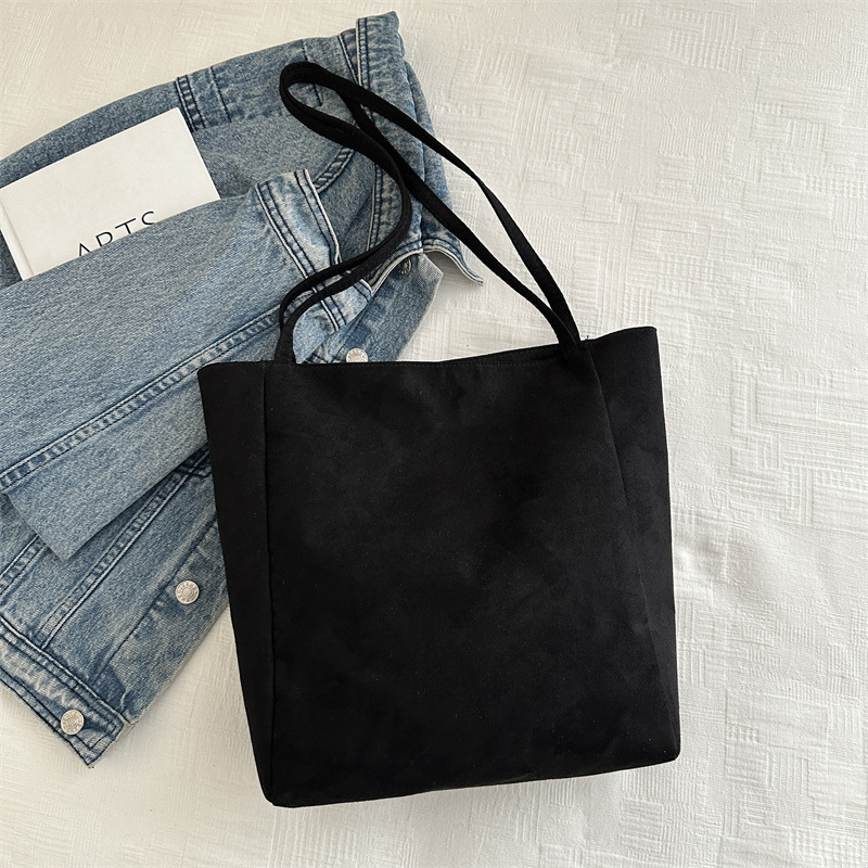 Bolsas retro de gran capacidad para mujeres 2024 nuevo otoño e invierno bolsa de compras ocio de hombro de dibujos animados para trabajar bolsa de viaje