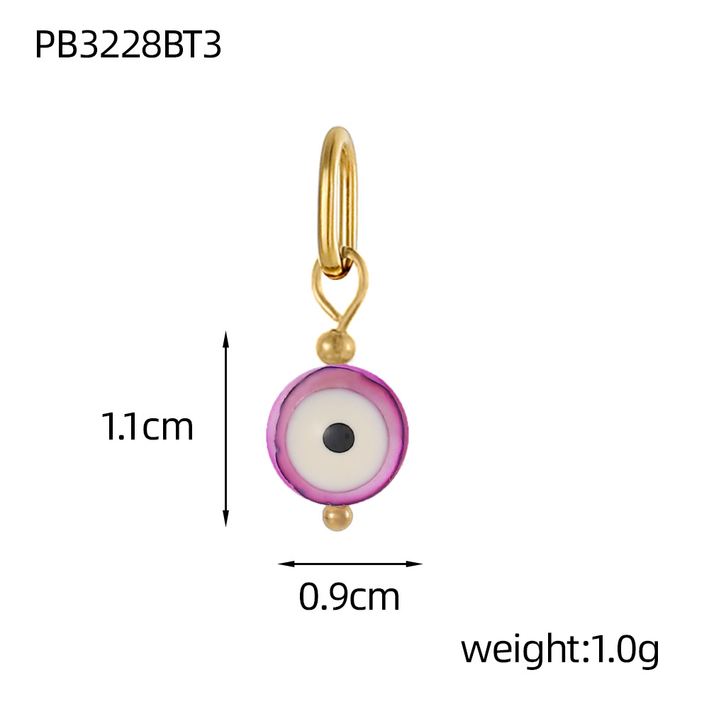 2g Weight Pendant Jewelry Making Type DIY Ornament Accessories Classification 1 Piece Quantity 304 Stainless Steel Material Devil's Eye Pattern All Seasons Season Polished Finish Plating Design Simple Style, Classic Style Style 1 Piece 304 Stainless Steel Devil's Eye Polished Pendant DIY Ornament Accessories 10