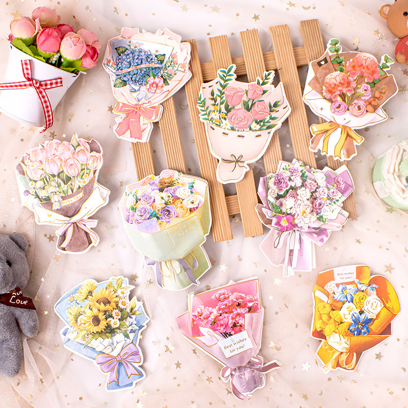 Chenyang Culture Mini Card Romantic New Boutique Bouquet Greeting Card Envelope for Teachers, Classmates and Home Chenyang Culture Mini Card Romantic New Boutique Bouquet Greeting Card Envelope for Teachers, Classmates and Home