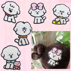 Treasure No. 1 Cartoon Puppy Bangs Posting Seamless Velcro Headdress Women's Hair Sticky Broken Hair Organizing Artifact