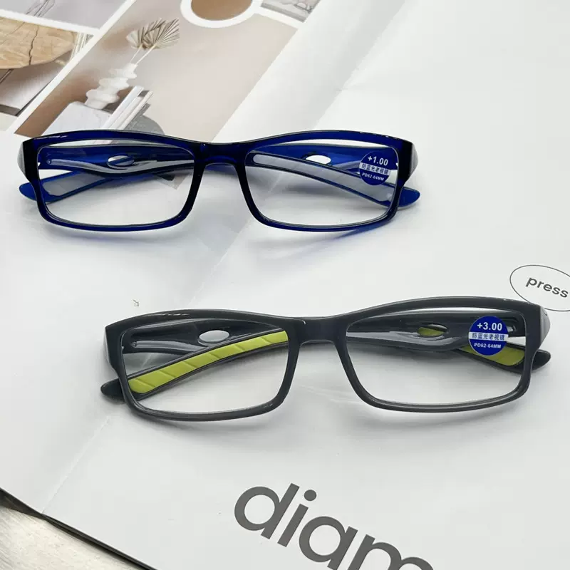 新款高颜值老花镜女款花镜防蓝光疲劳老花镜树脂镜片时尚男平光镜