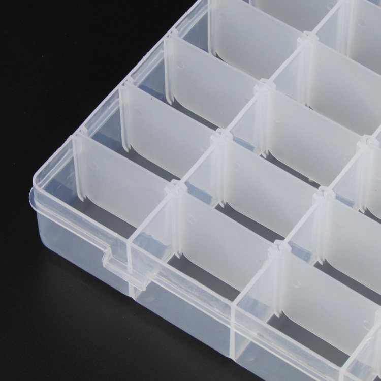 640g Weight Plastic Material Jewelry Box Plastic Detachable 36 Small Lattice Jewelry Necklace Ring Earrings Storage Box 3