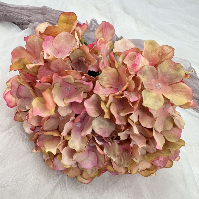 5頭の秋色のイギリス式のアジサイの結婚祝いの道は花の材料の講堂のデパートの花の壁の布の景の家の偽の花の置物を飾ります。|undefined