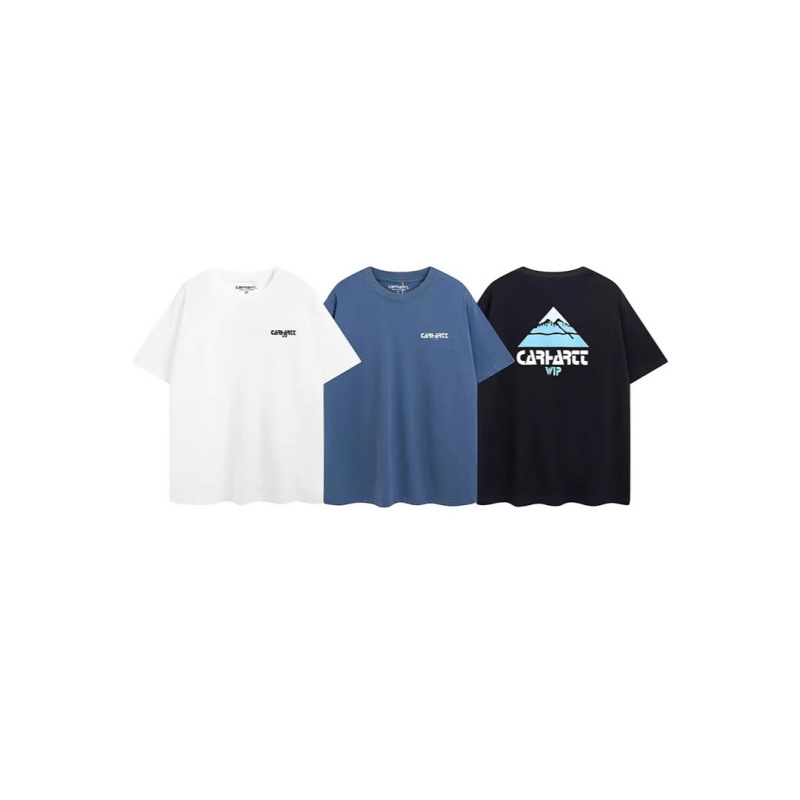 Cross-border foreign trade 25 new carhartt Carhart mountain round neck small standard couples loose short sleeve t-shirt wholesale Cross-border foreign trade 25 new carhartt Carhart mountain round neck small standard couples loose short sleeve t-shirt wholesale