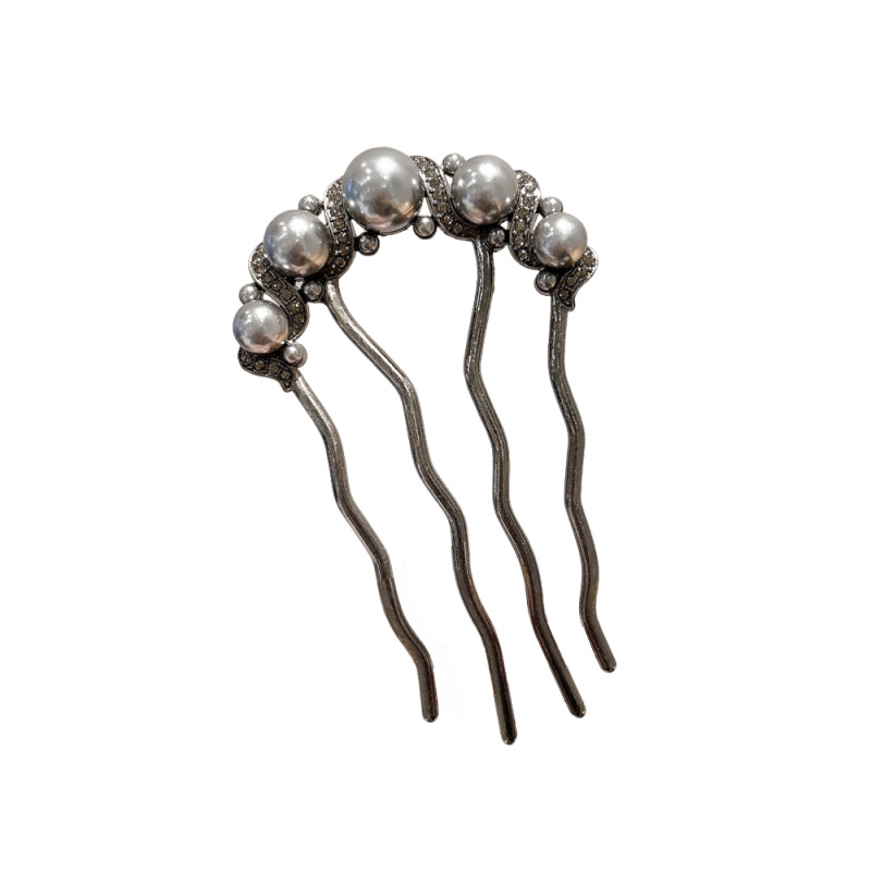 Sensor de alto nivel de cabello de cuatro dientes de cabello de perlas de cabello estilo universal