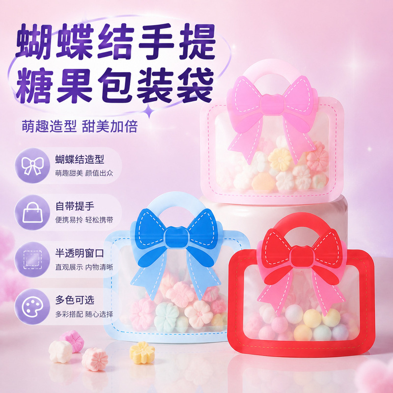 Food Packaging Bags with Custom Logo, Creative Hand-Held Candy and Cookie Cartoon Gift Seal Bags, Wedding Candy Bags Food Packaging Bags with Custom Logo, Creative Hand-Held Candy and Cookie Cartoon Gift Seal Bags, Wedding Candy Bags