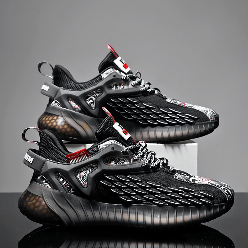 Chaussures de course respirantes en noix de coco pour hommes et étudiants, baskets de course décontractées en maille pour jeunes, nouvelle collection automne et hiver 2023_voghion.com