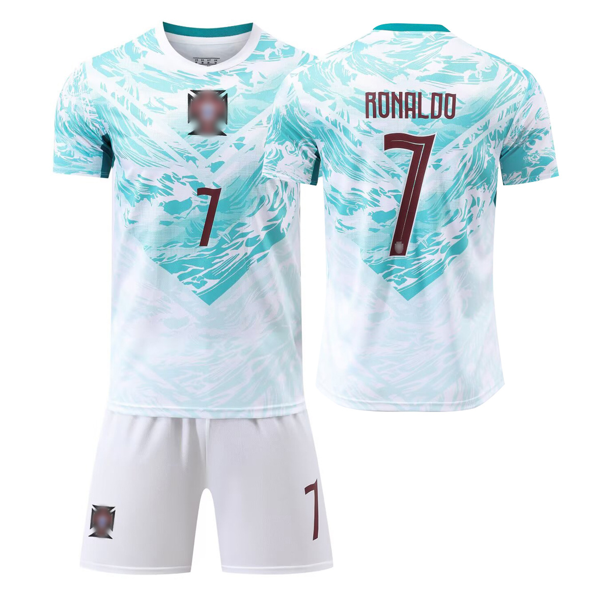 2026 Portugal Camiseta en casa y fuera Camiseta de fútbol infantil No. 7 Ronaldo 8B tarifa infantil adulto transfronterizo