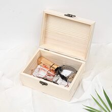 木质收纳盒实木包装盒DIY手绘木盒翻盖式首饰盒茶叶盒保湿雪茄盒