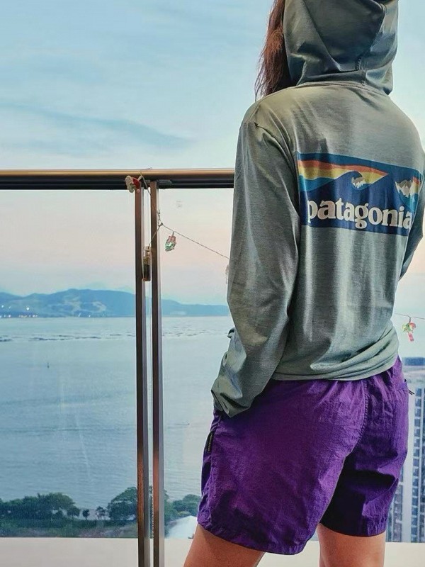pat巴塔c1环保 海浪 飞鱼连帽圆领系列情侣款凉感防晒服钓鱼服|undefined