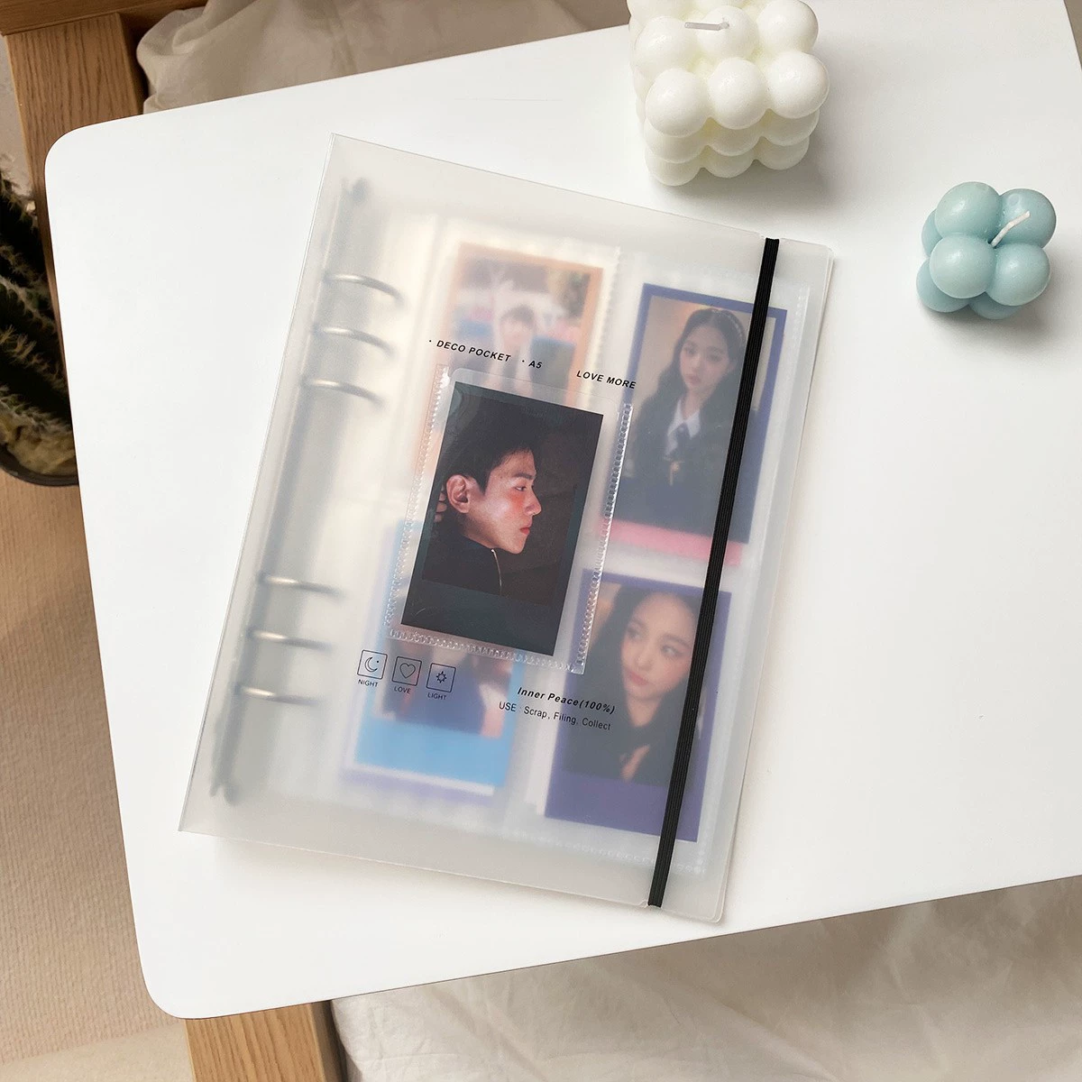 Polaroid матовый фотоальбом, система хранения, корейский стиль, отрывной лист, 3"