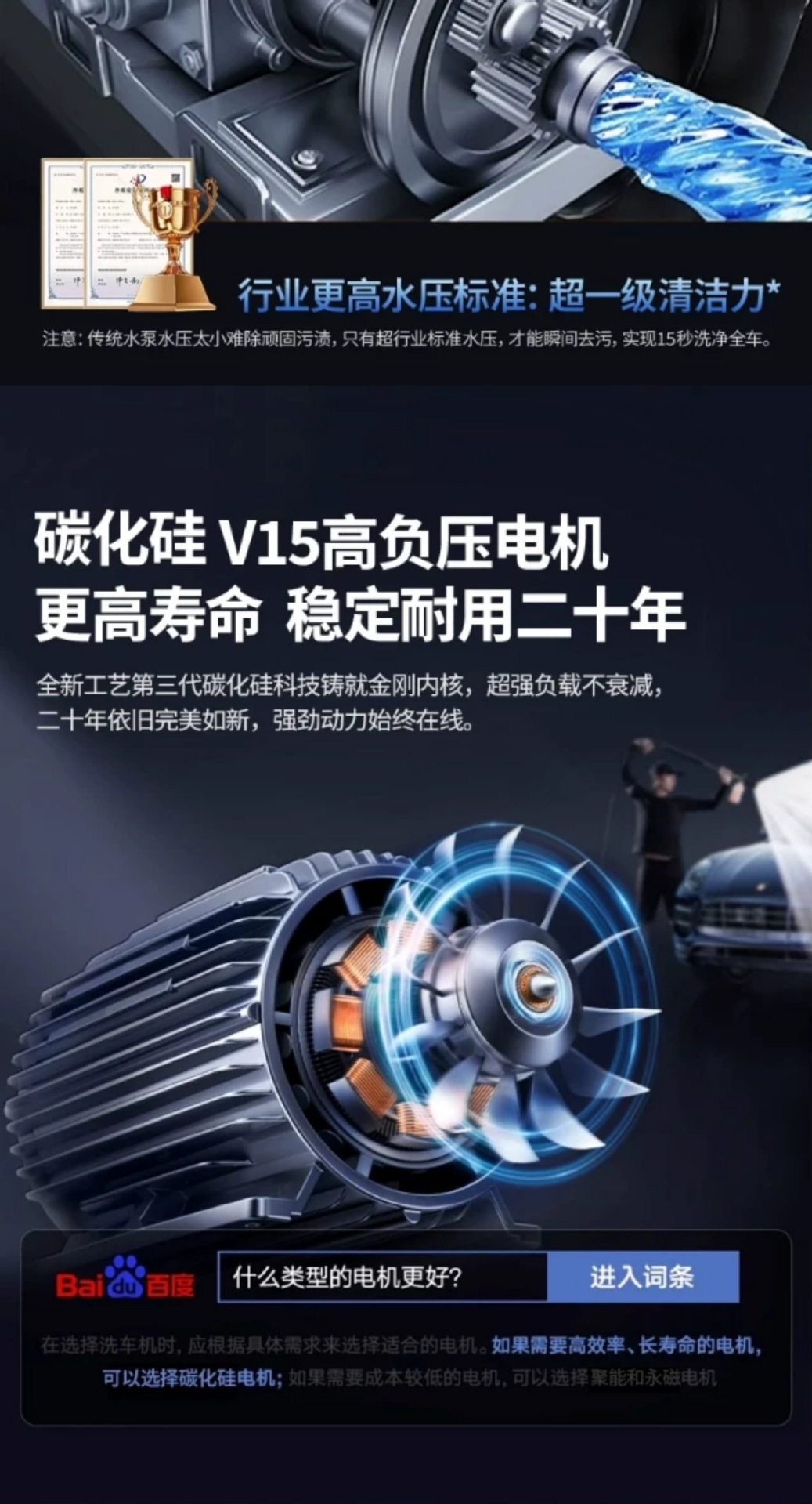 Suitable for wireless car washers, high-pressure water guns, household cleaning tools, powerful booster, high-power rechargeable lithium battery 20