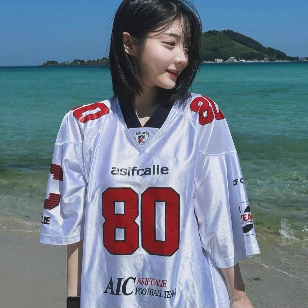Summer New American-style Printed Loose Short-sleeve Jersey T-shirt, Street Sports Casual T-shirt For Men_viptrois.com