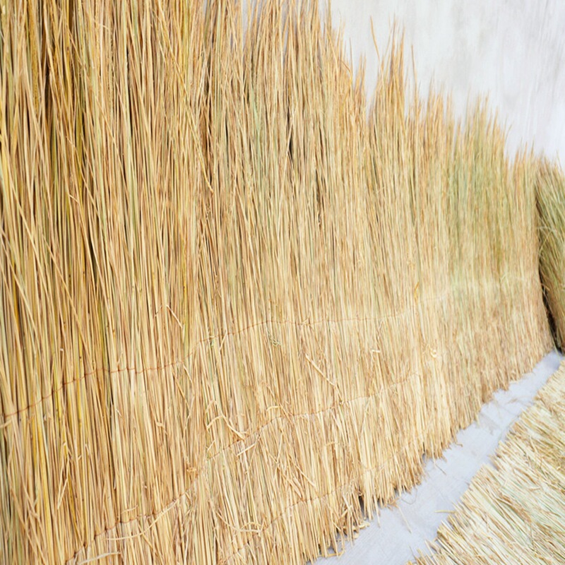 Farmhouse Roof Decoration Straw Curtain Dry Straw Pet Grass Rice Natural Thatch Roof Decoration Thatch