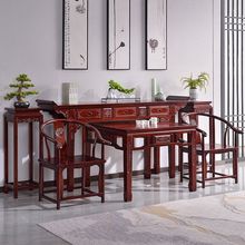 红木中堂六件套农村堂屋八仙桌佛台香案中式古典实木神台条案供桌