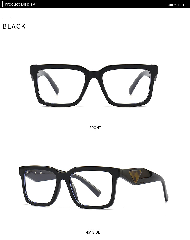 Commerce extérieur transfrontalier européen et américain, vente chaude de lunettes de soleil, mode coréenne, style de rue, rétro, carré, grand cadre, lunettes plates 27 1_voghion.com