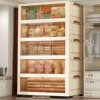80 side wide storage cabinet with tea