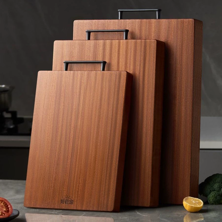 Сверхтолстая доска из черного сандалового дерева разделочная доска антибактериальная против плесени разделочная доска из цельного дерева утолщенная двухсторонняя разделочная доска для кухни оптом