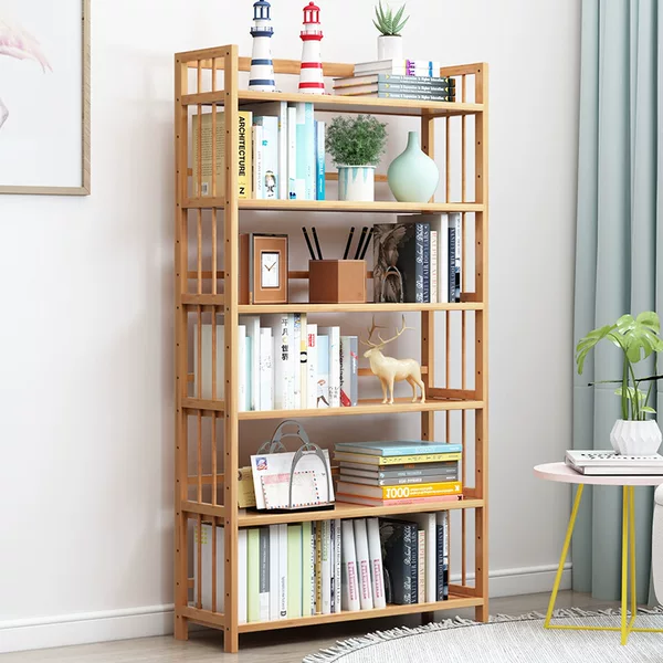 Simple bookshelf floor storage rack study office home storage rack children student bookcase living room Assembly
