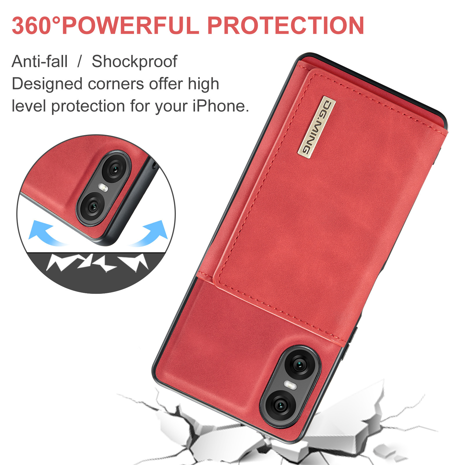 M1 for Sony Xperia 10 VI Protective Case Xperia 1VI Magnetic Split Wallet Phone Case 2024_voghion.com