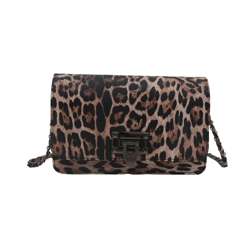 2024 nuevo bolso de mujer transfronterizo portátil retro cadena leopardo bolso de nicho diseño personalidad bolso de mochila